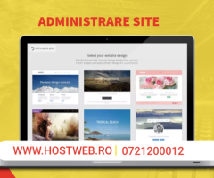 Servicii de administrare site pentru site-uri de prezentarea serviciilor